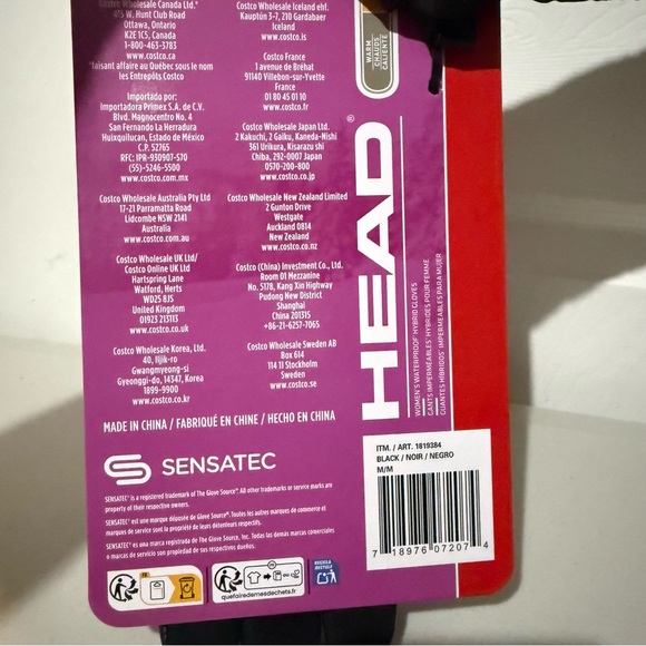 Head Women’s Waterproof Hybrid Gloves, Touchscreen And Plush Lining, Size Medium - Picture 6 of 6